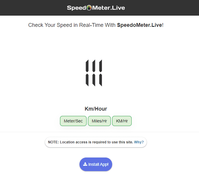 Best GPS online speedometers Vehicle Speed Test 2023