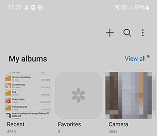 Creating new folder in Gallery