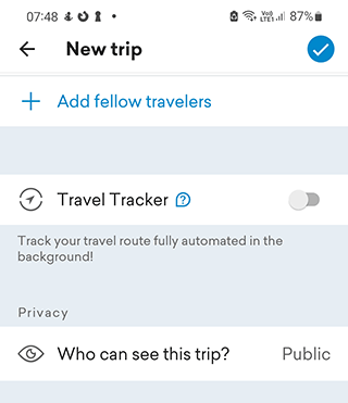 travel marker app
