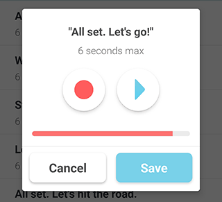 Testing audio on Waze