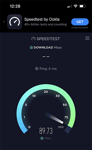 Speedtest Results