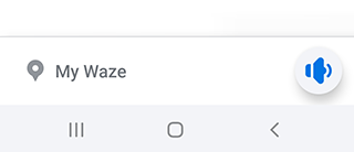 Waze speaker icon