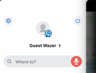 Waze settings on iOS